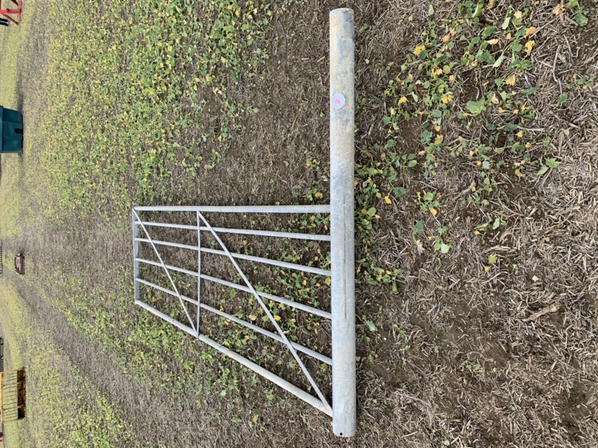 12' Galvanised gate and 1 post