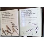 Five volumes of RSPB handbooks to birds of the Western Palearctic