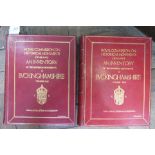 Two volumes of "Royal Commission on Historical Monuments, Buckhamshire", 1912,