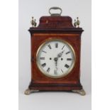An early 19th Century mahogany cased chiming library clock marked "Horwood & Green,
