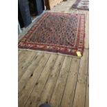 A Caucasian Boteh design rug,