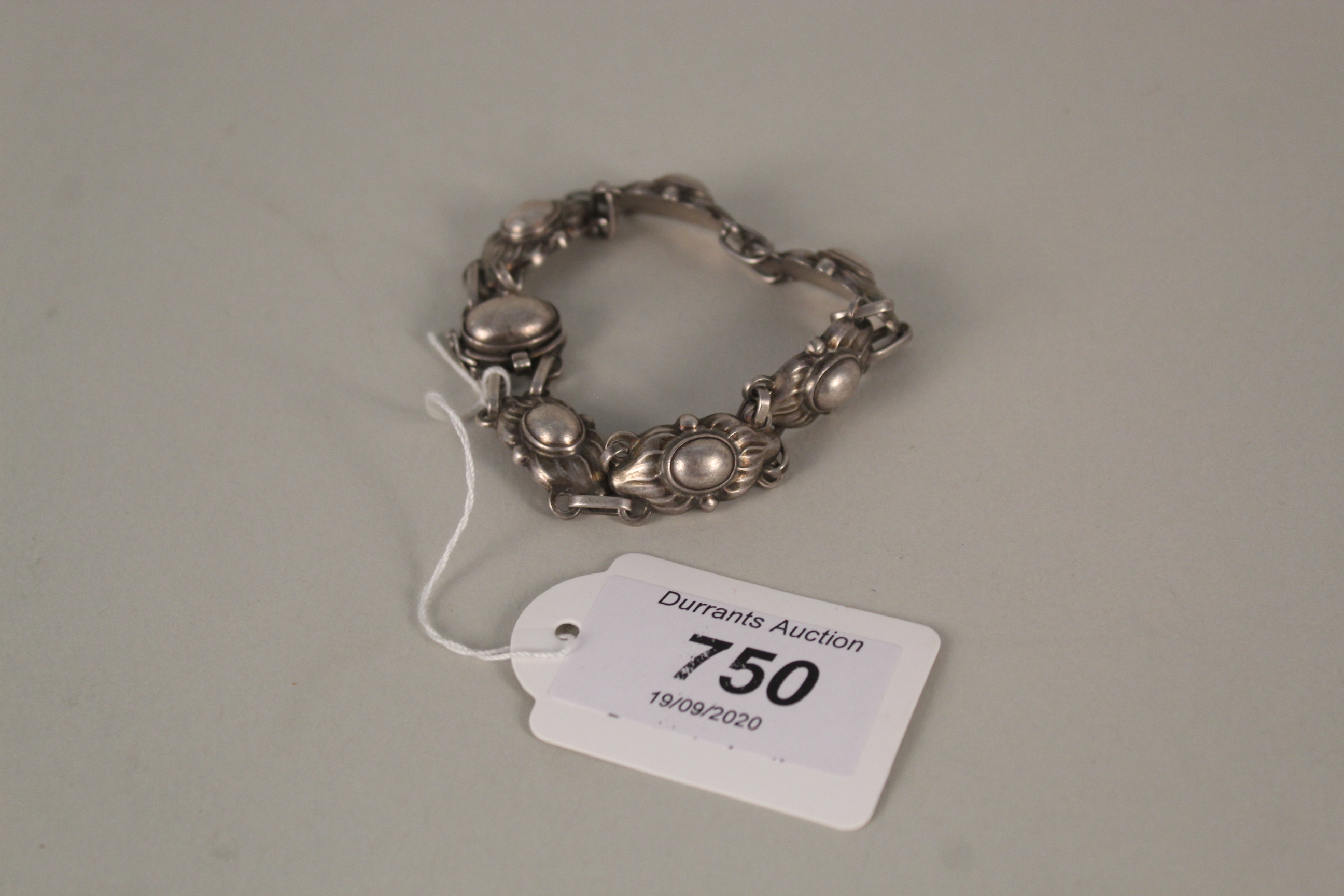 A silver Georg Jensen bracelet design number 15