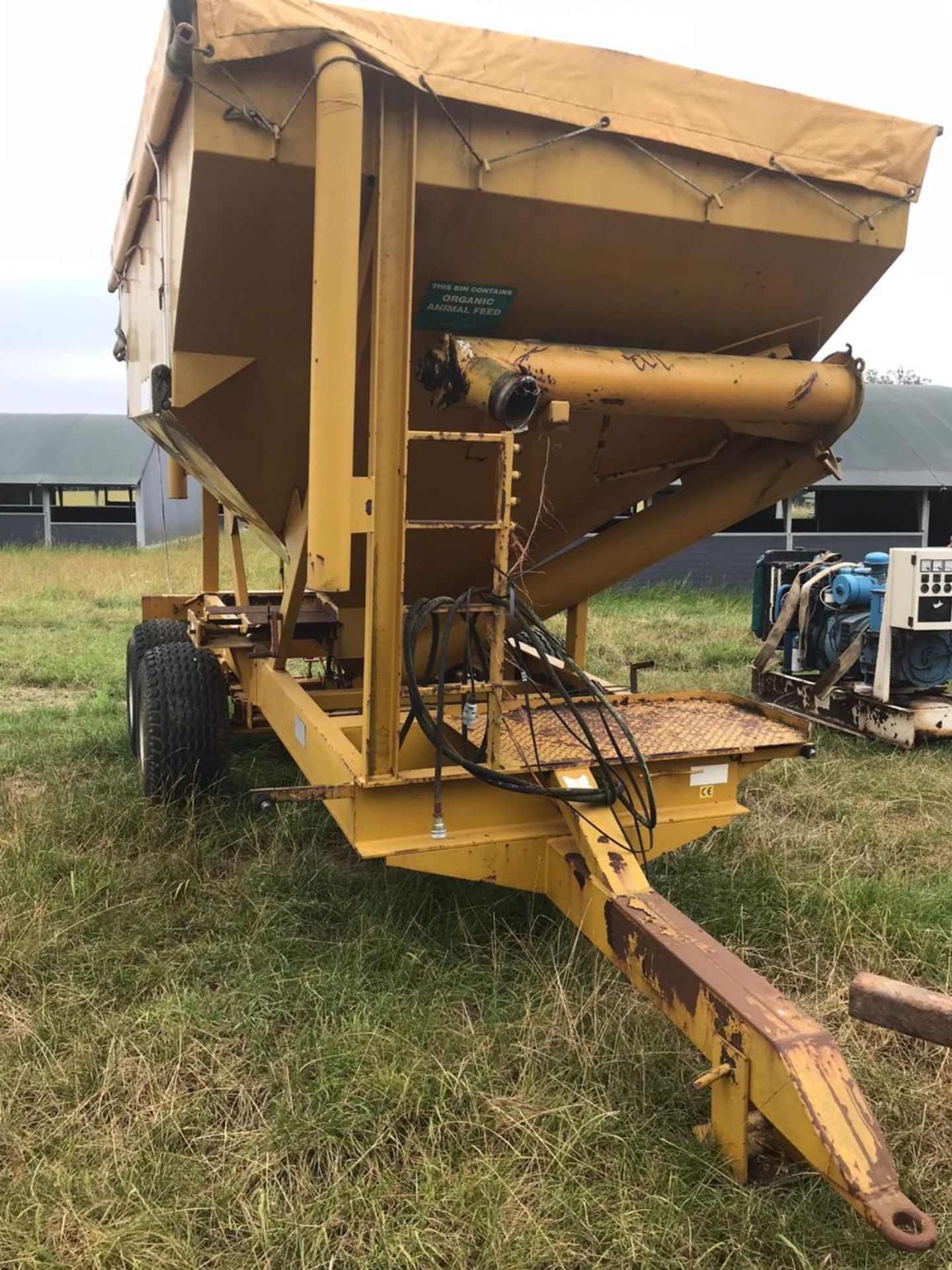 Richard Western feed/corn trailer, DF10 model, 10t capacity, twin hopper Stored near Shropham, - Image 2 of 5