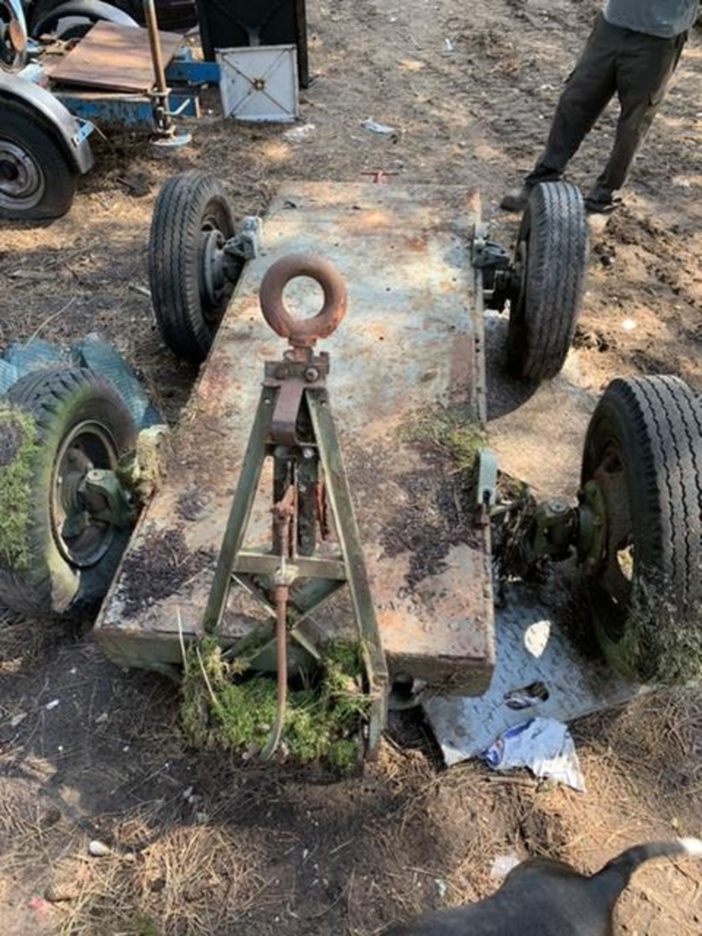 Trailer base, 2.2m length, 1.5m wheel width. Stored near Thetford, Norfolk. No VAT on this item.