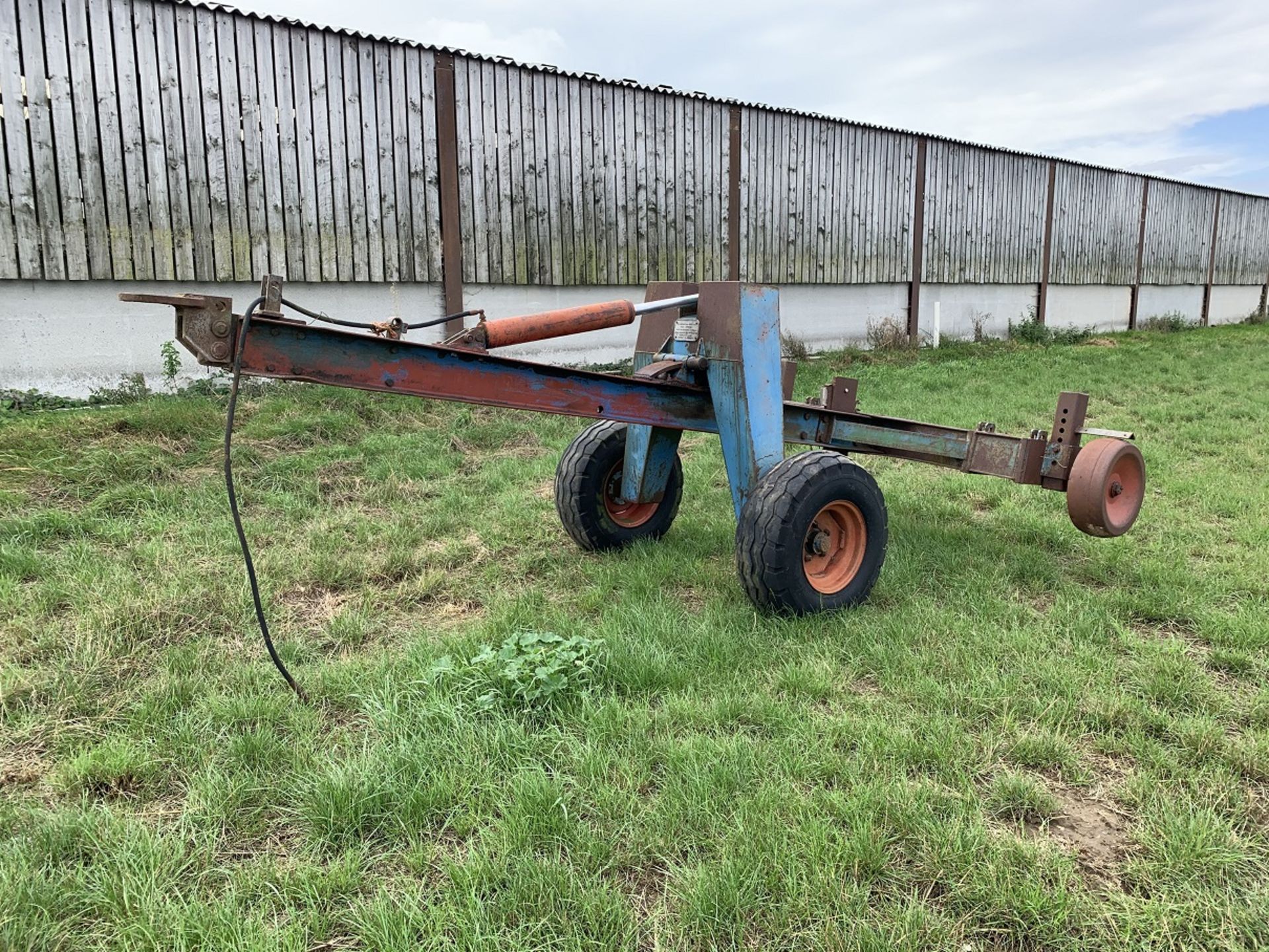 Trailed single leg mole plough - G Miles & Son - Machine No. 3462, Patent No.