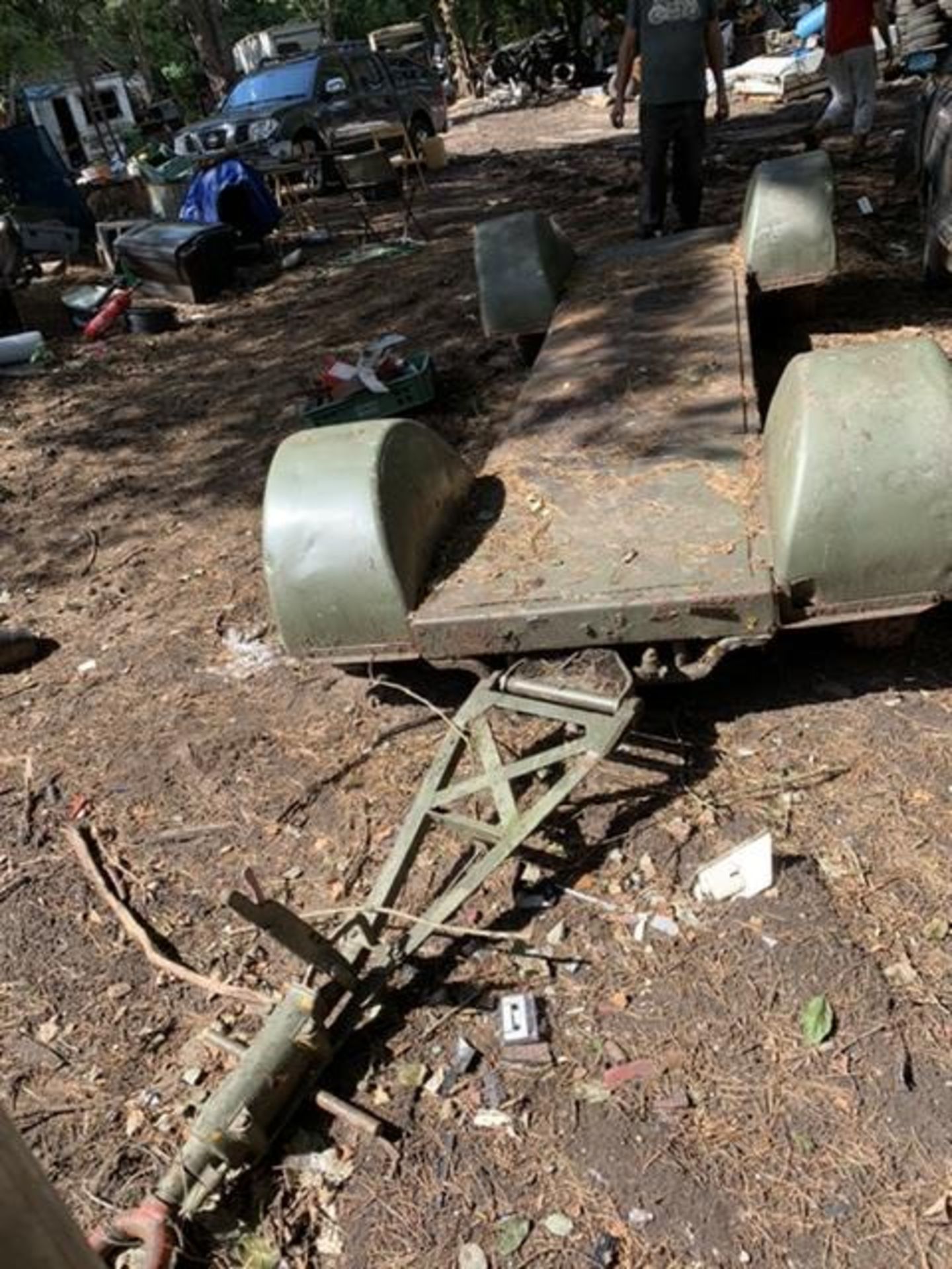 Ex army trailer, length 3.7m, width 1.7m. Stored near Thetford, Norfolk. - Image 2 of 3