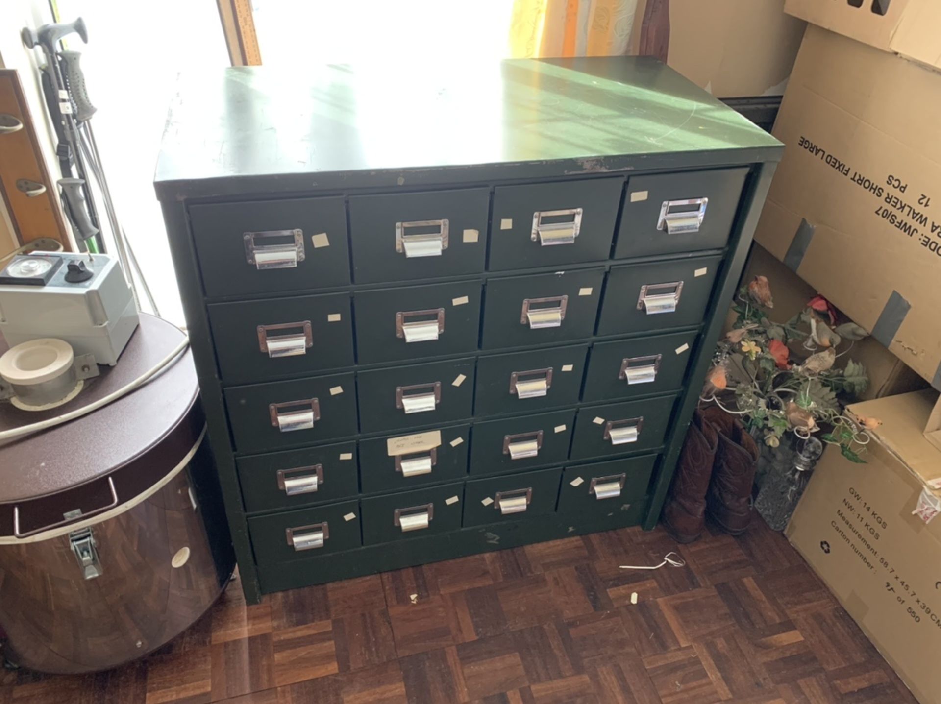 20 drawer metal cabinet. Stored near Gorleston, Norfolk. No VAT on this item. - Image 2 of 2