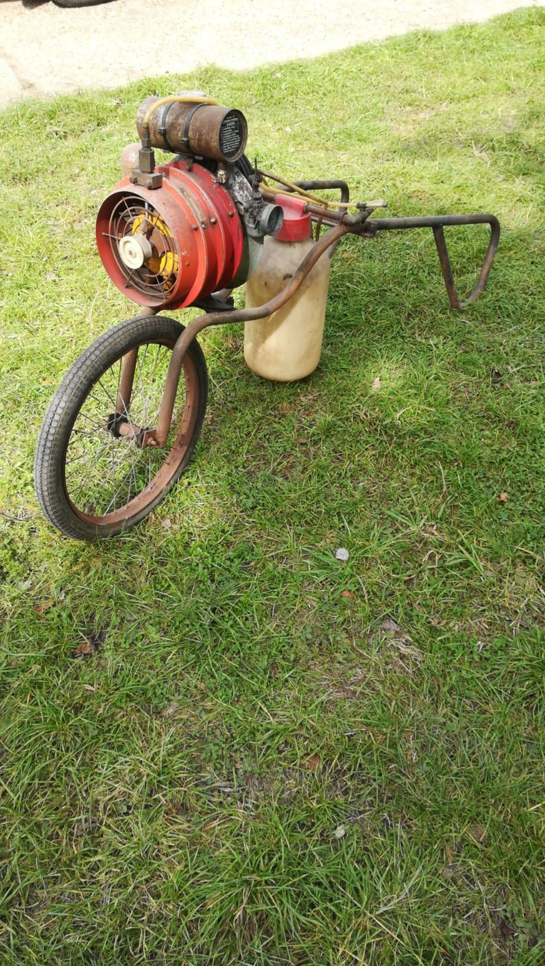 Micronette sprayer, 2 stroke engine free and complete but sold as seen - not had running.