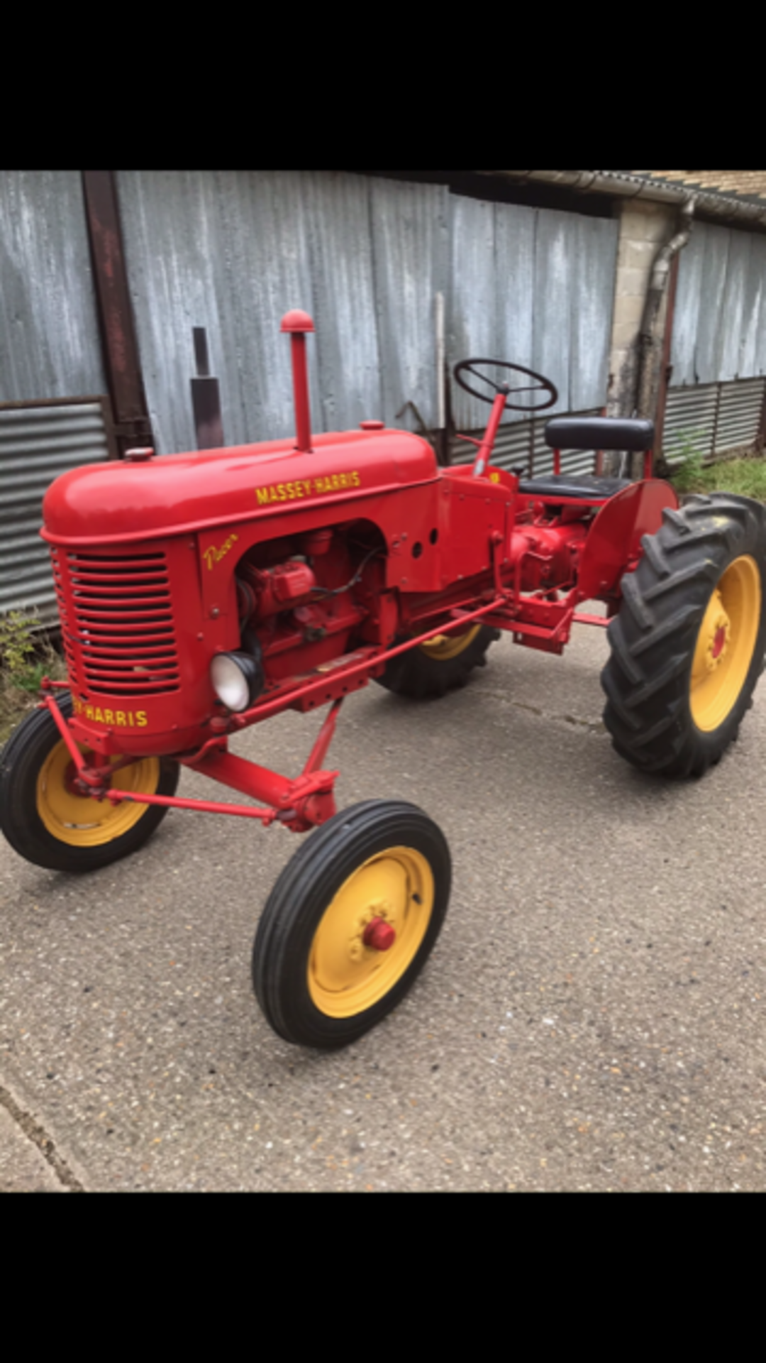 Massey - Harris Pacer Model 16, 1954. Stored near Bungay, Suffolk. No VAT on this item.