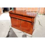 A late Victorian mahogany chiffonier