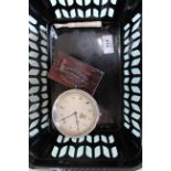 A Smiths clockwork car clock,