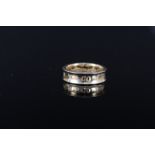 An 18ct gold Tiffany & Co 1837 band ring, size N,