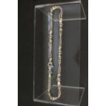 A silver Tiffany & Co rope effect necklace with gilt highlights