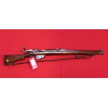 An extremely fine S.M.L.E. .303 cal bolt action rifle by B.S.A. Co., S/No.5333, top breech marked A.