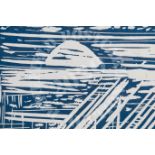 New Horizons - lino print