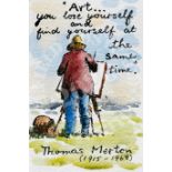 “Art…you lose and find yourself at the same time” - pen & wash