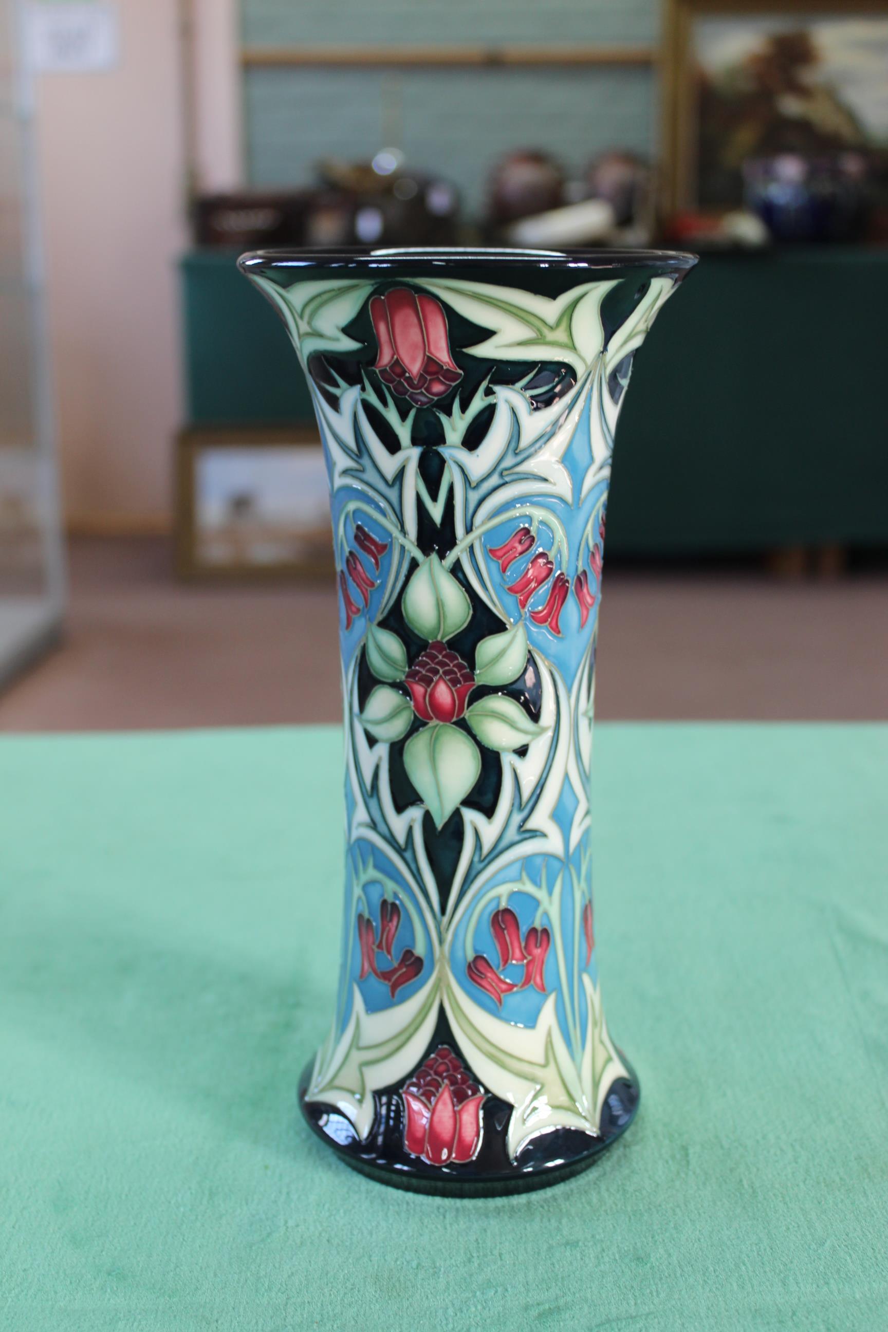 A Moorcroft 'Isabella' pattern vase, 2004 by Sian Leeper, William Morris Masterpiece Collection, - Image 2 of 3