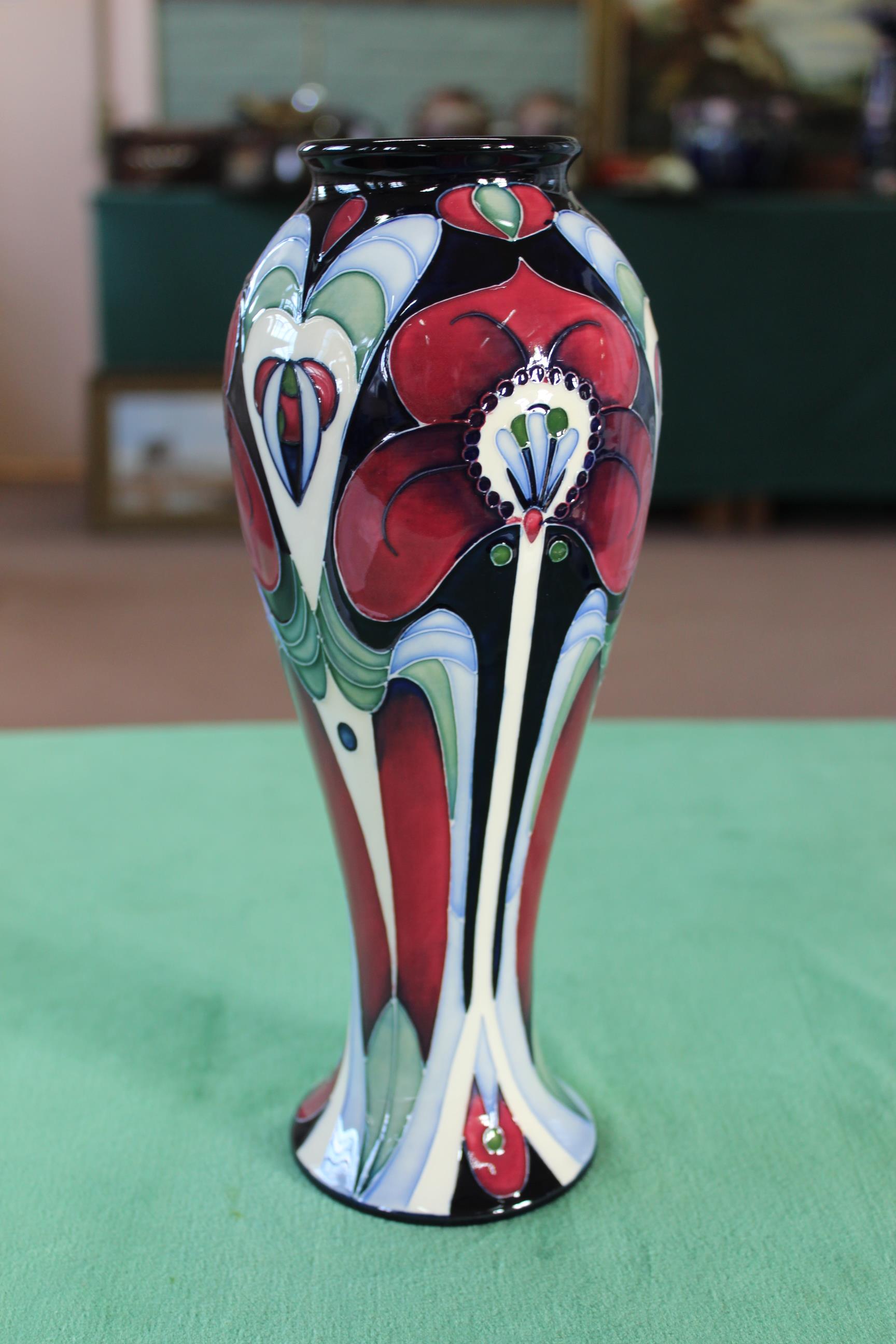 A Moorcroft 'Field of Hope' pattern vase, 2007 by Rachel Bishop, 11" high, - Image 2 of 3