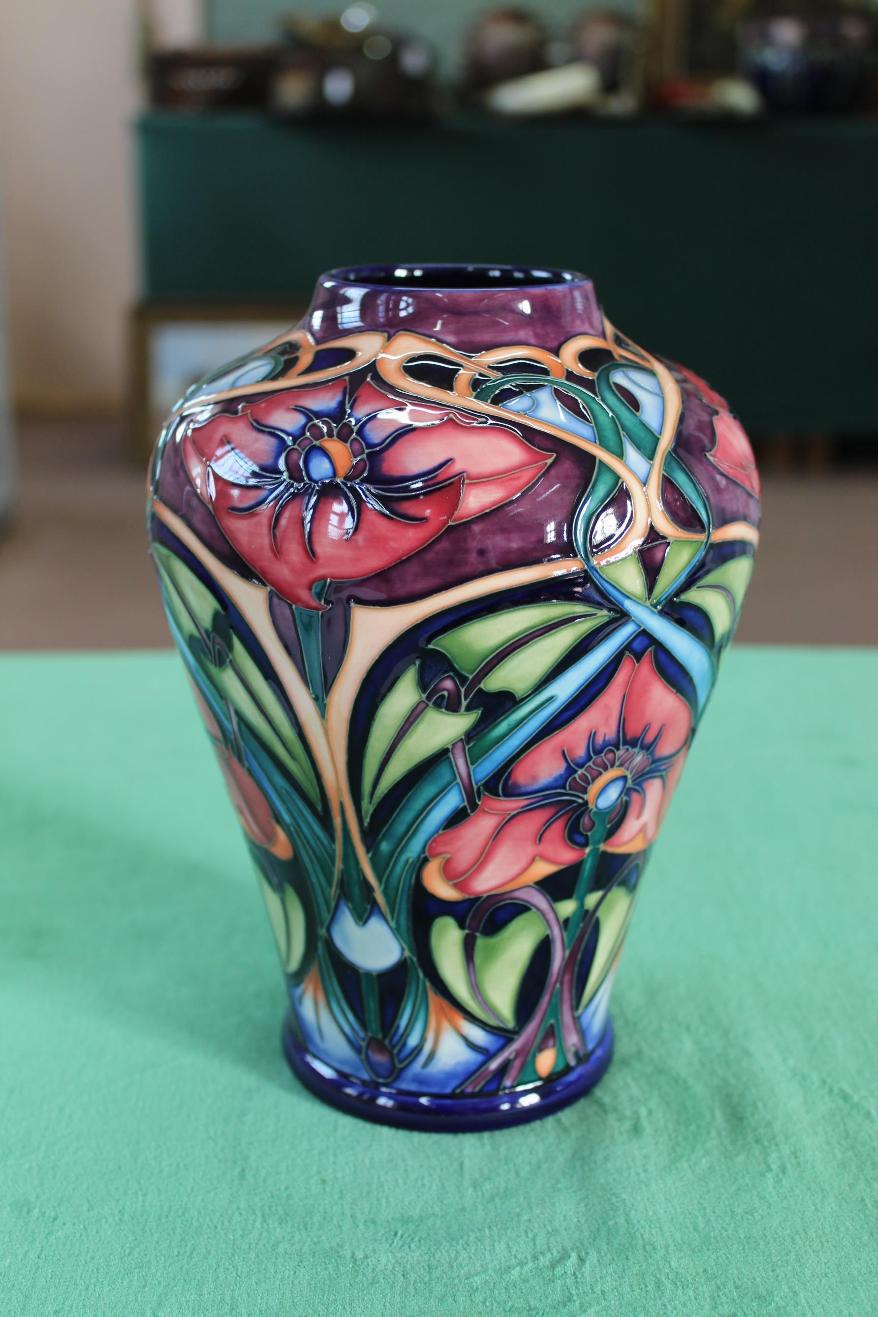 A Moorcroft 'Tudric Dream' pattern vase, 2005 by Rachel Bishop, limited edition 23/50,