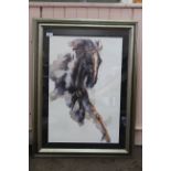 A limited edition print of a horse, marked 'Nikki,