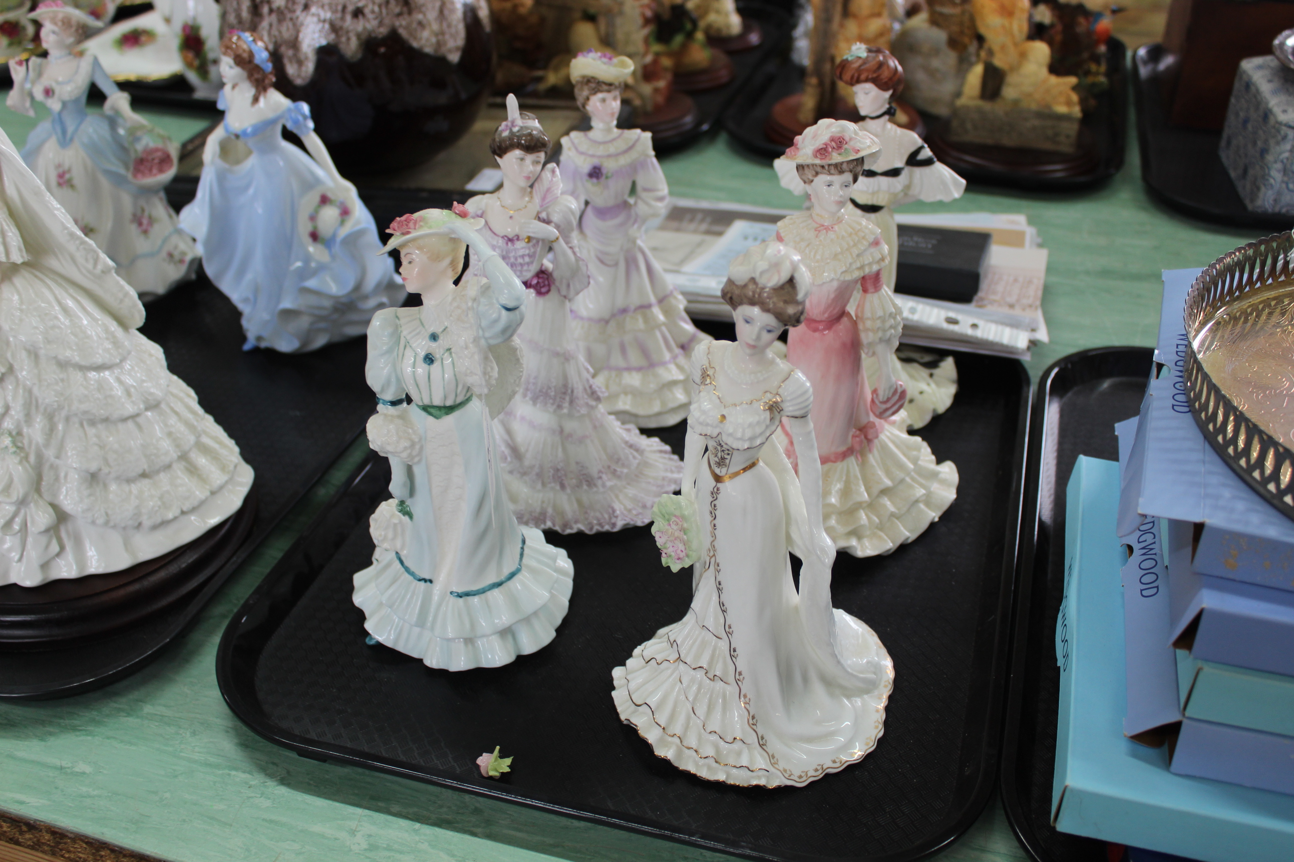 Six Coalport Golden Age figurines