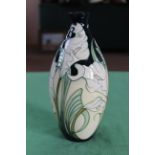 A Moorcroft 'Au Revoir' pattern vase, 2007 by S Leeper, 9 1/2" tall,