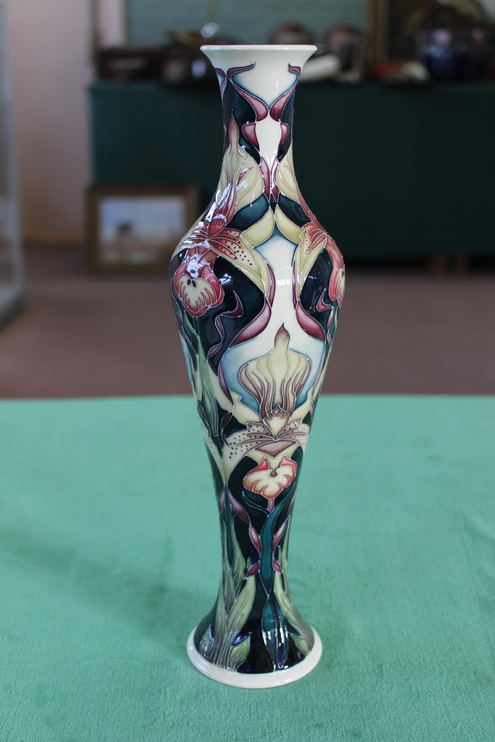 A Moorcroft 'Jewel' pattern vase, 2003 by Rachel Bishop, limited edition 2/200, 12 1/4" high, - Image 2 of 3