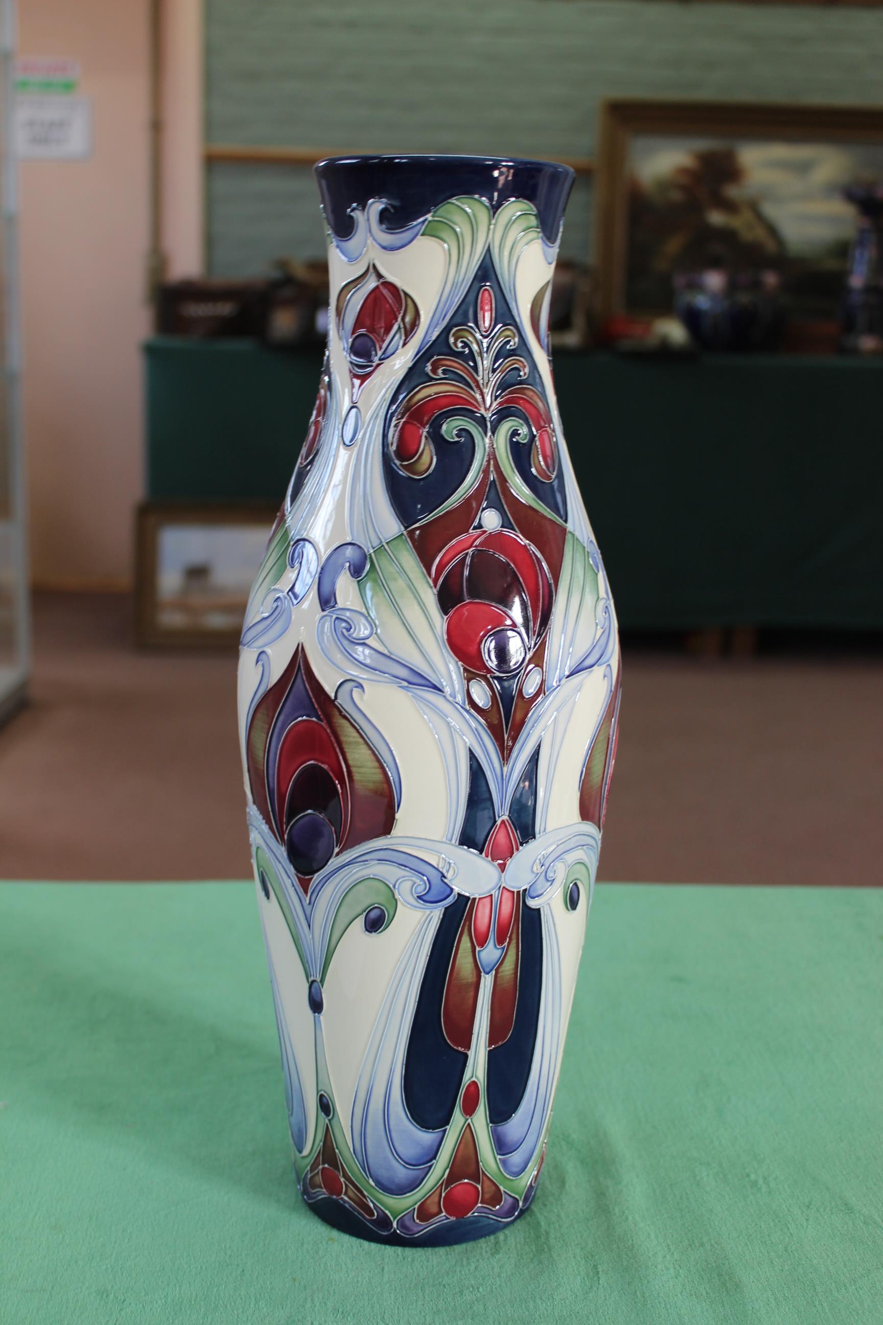 A Moorcroft large 'Regent' pattern vase, 2006 by Rachel Bishop, marked for Liberty,