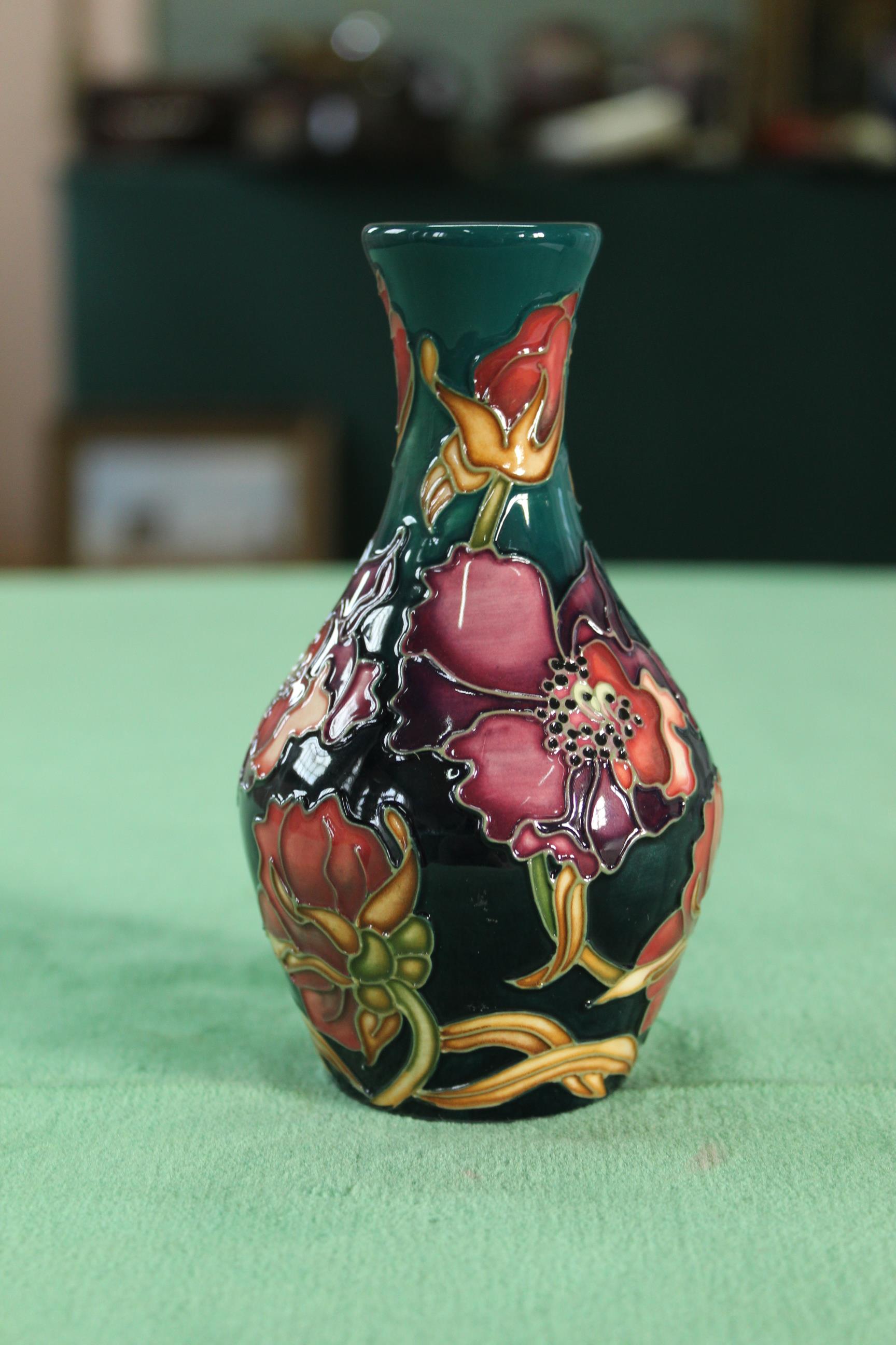 A Moorcroft 'Carolina Moon' pattern vase, 2006 by K Goodwin, - Image 2 of 3