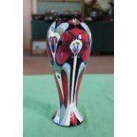 A Moorcroft 'Field of Hope' pattern vase, 2007 by Rachel Bishop, 11" high,