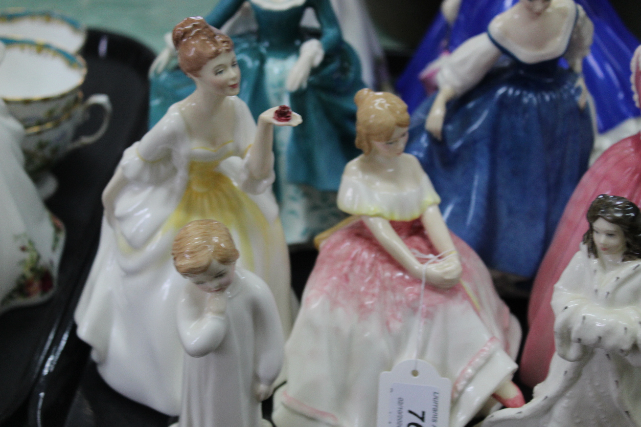 Nine Royal Doulton lady figurines, Joanne HN 3422, Miss Kay HN 3659, Janine HN 2461, Kay HN 3340, - Image 3 of 3