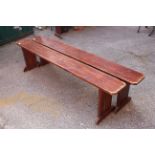 A pair of vintage benches