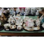 Two trays of Royal Albert Country Rose,