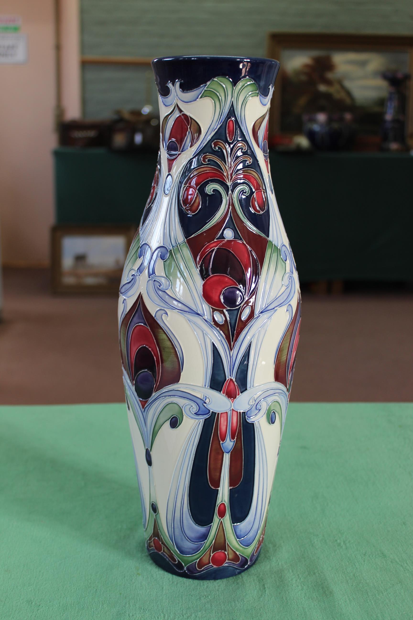 A Moorcroft large 'Regent' pattern vase, 2006 by Rachel Bishop, marked for Liberty, - Image 2 of 3