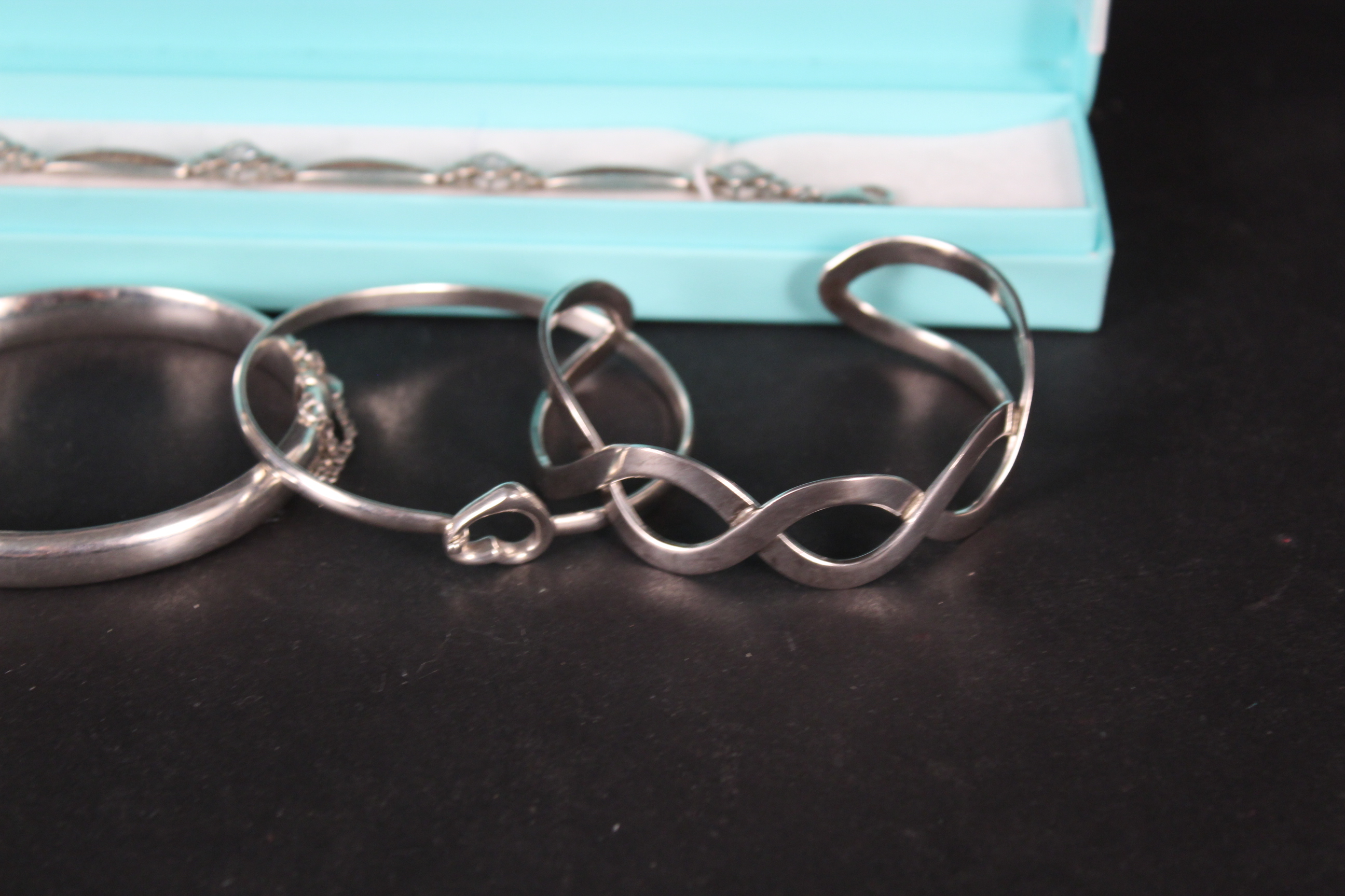 Five silver bracelets - Image 2 of 3