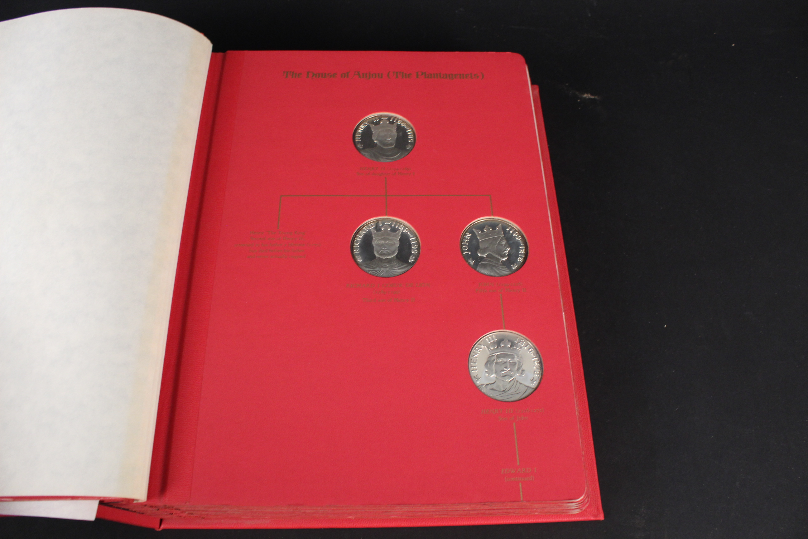 The Kings and Queens of England first edition sterling proof set consisting of forty three medals - Image 2 of 3