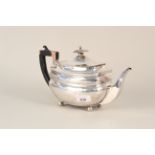 A Georgian silver teapot (as found), hallmarked London 1810,