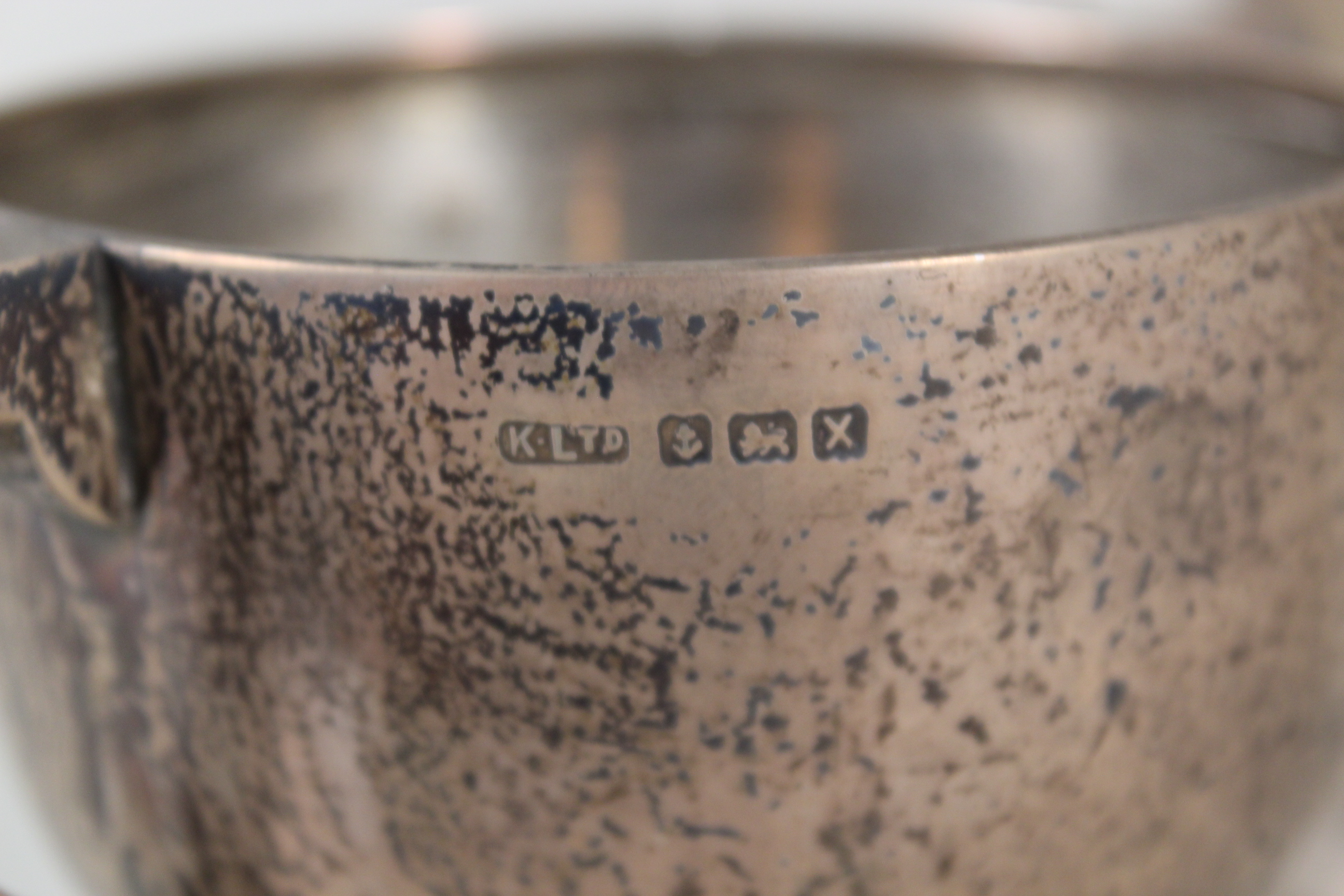 Three silver trophy cups (with presentation inscriptions), - Image 5 of 5