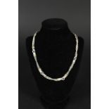 A silver Tiffany & Co rope effect necklace with gilt highlights