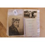 A black and white signed photograph of Aviatrix Amy Johnson Co signed by J Humphreys,