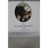 A large selection of 'The Injured Jockeys Fund' calendars,