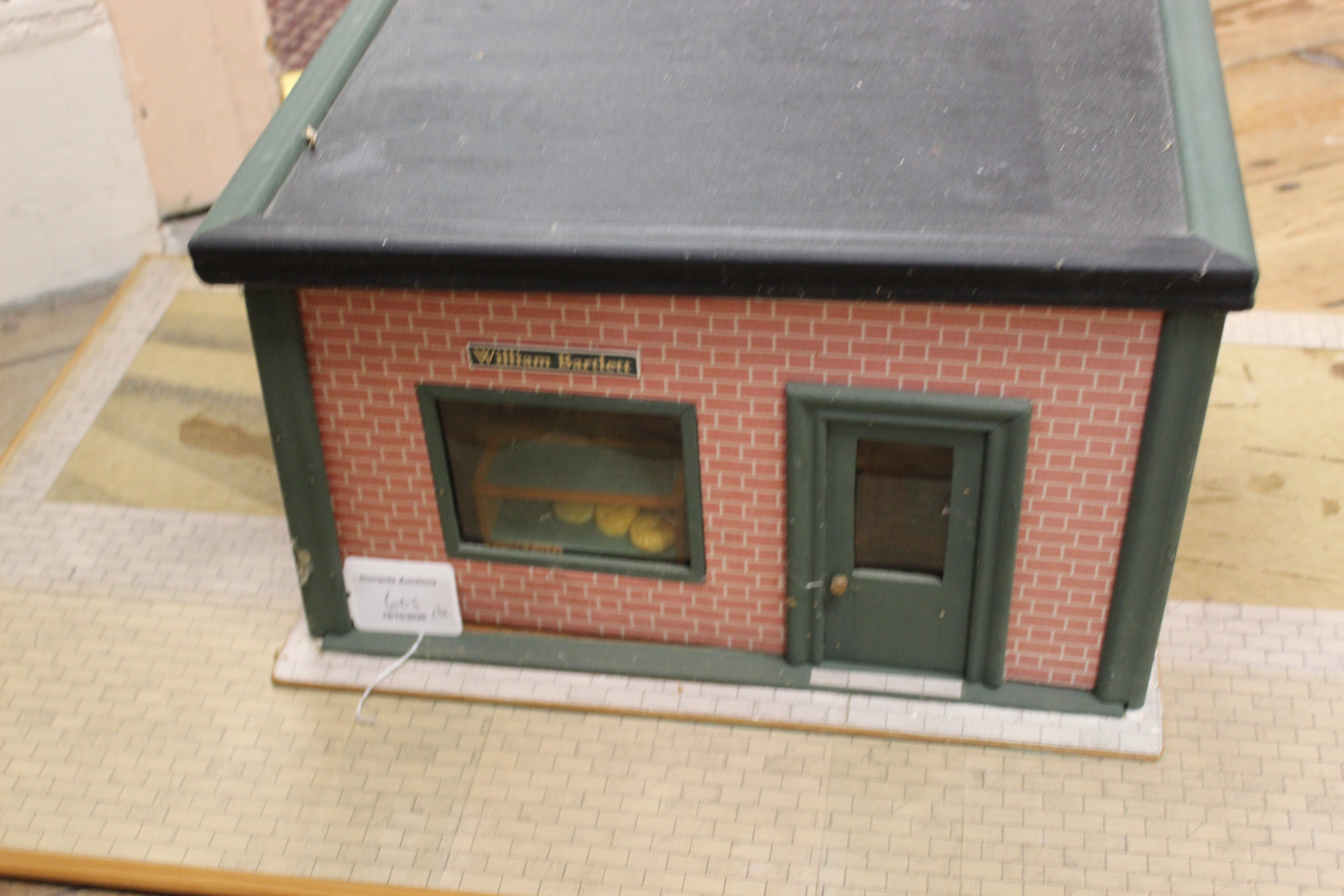 A large vintage dolls house with contents together with a 'William Bartlett' shop and contents - Image 2 of 3