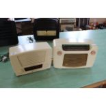 A 1950's cream Bakelite Radio Rentals wireless plus a 1950's 'K.B.