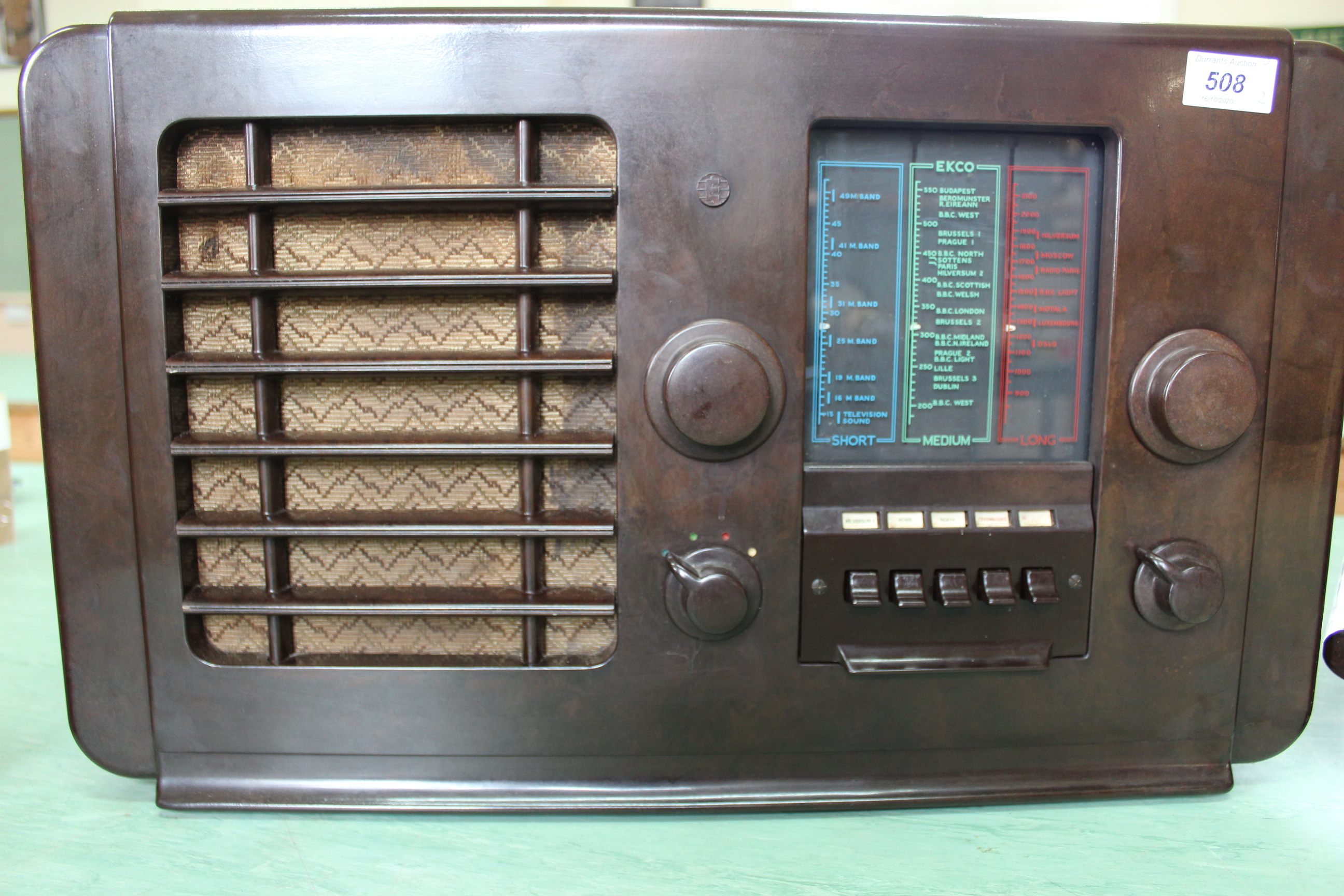 Two Vintage Bakelite radios by EKCO, - Image 2 of 5