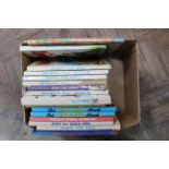 A box of vintage childs annuals, Bunty c1980's,