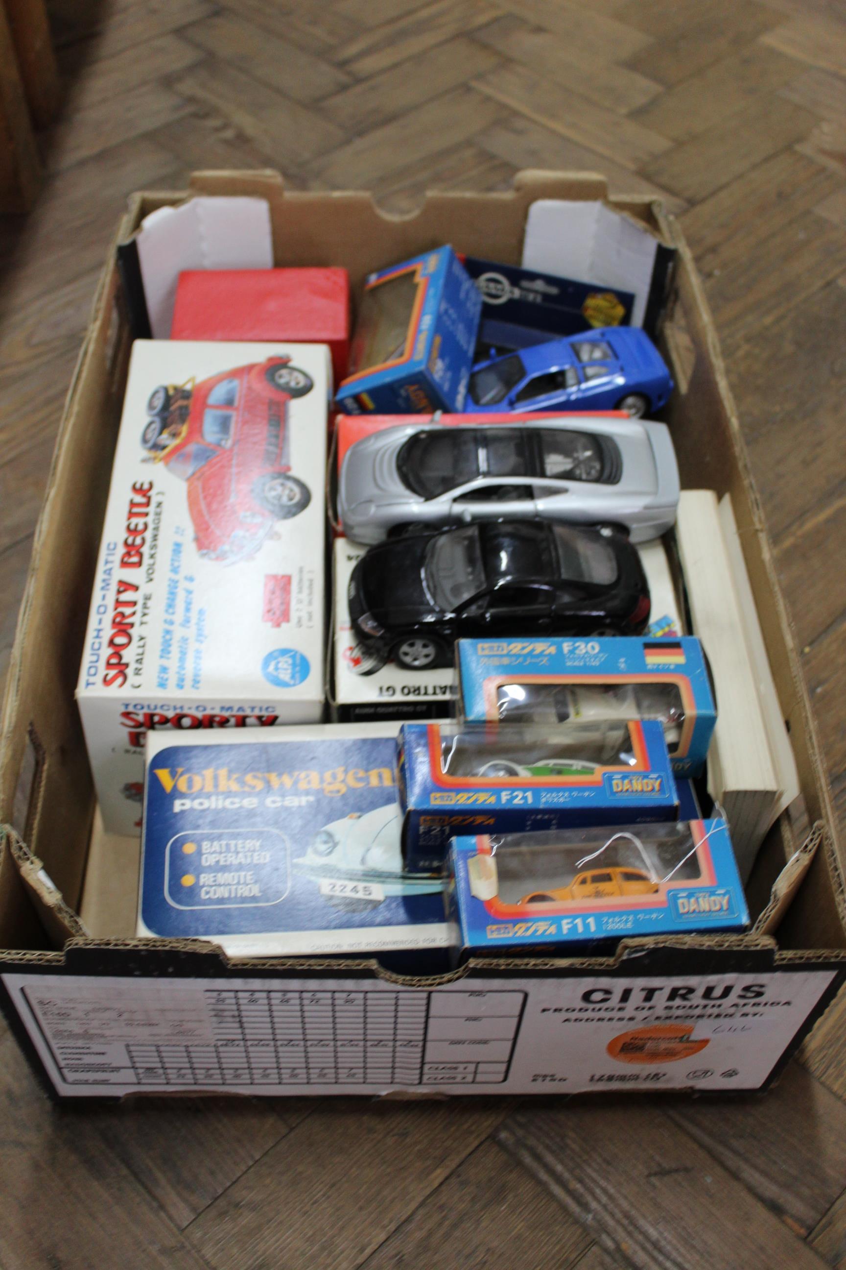 A large selection of mainly boxed cars,