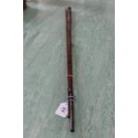 An antique C Farlow & Co Ltd London three section split cane fly fishing rod marked 798,