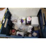 A box of assorted coins etc