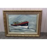 A framed oil on board of The Cromer Lifeboat 'The Ruby and Arthur Reed', signed R D Bone 1972,