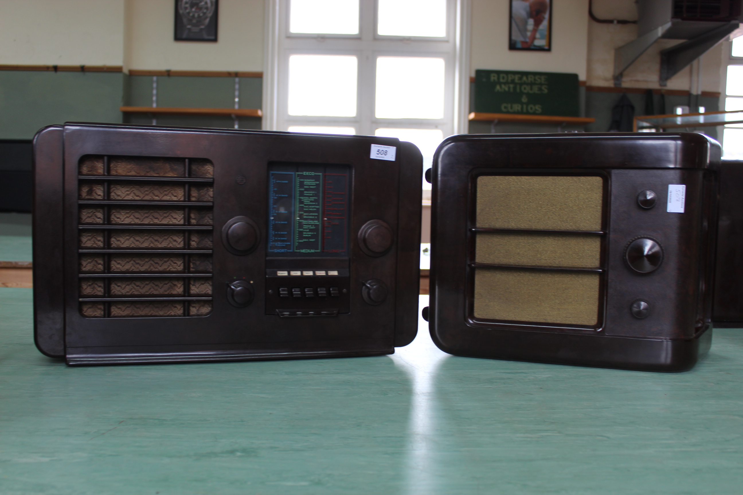 Two Vintage Bakelite radios by EKCO,